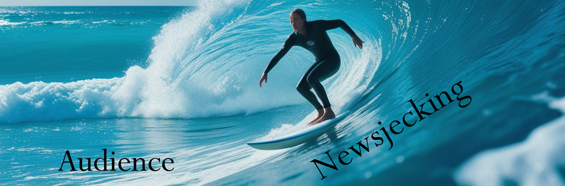 Surfer - marketer catching news waves